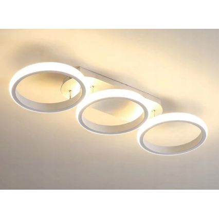 Plafonnier LED dimmable LED/30W/230V 3000-6500K blanc Wi-Fi Tuya + télécommande