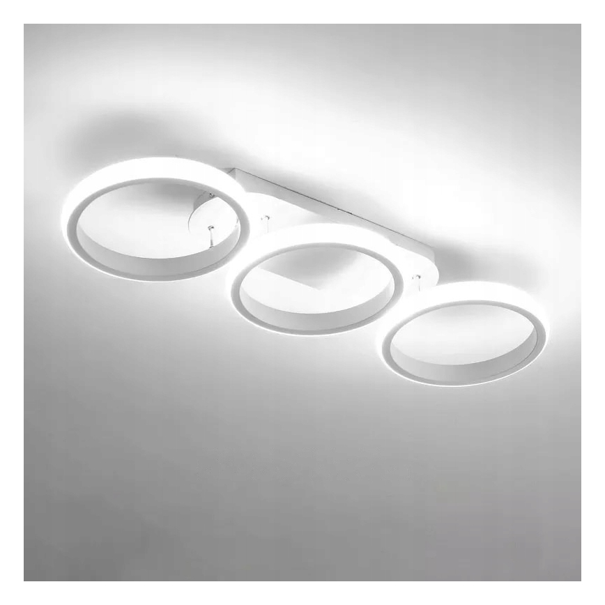 Plafonnier LED dimmable LED/30W/230V 3000-6500K blanc Wi-Fi Tuya + télécommande