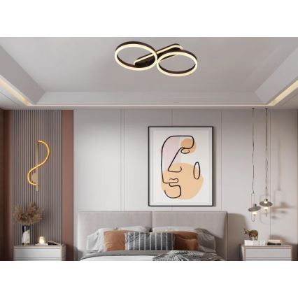 Plafonnier LED dimmable LED/60W/230V 3000-6500K + télécommande