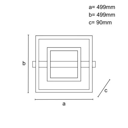 Plafonnier LED dimmable LED/70W/230V 3000-6500K + télécommande