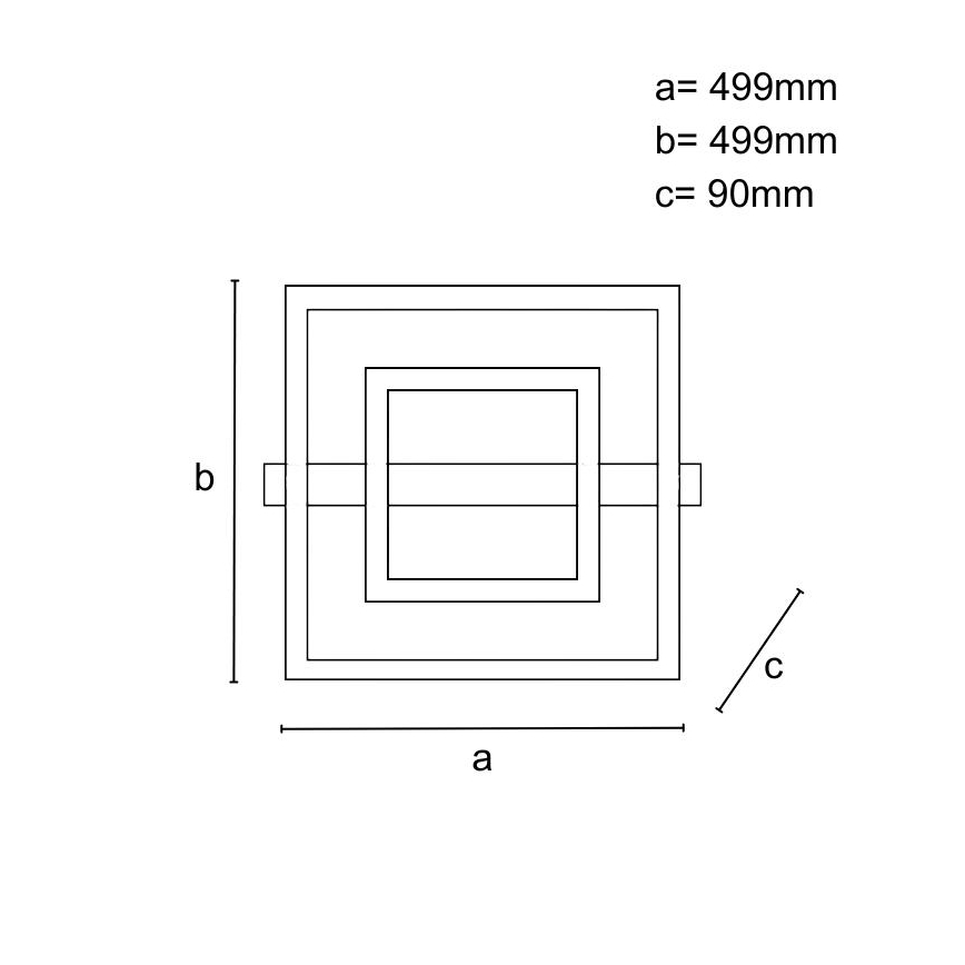 Plafonnier LED dimmable LED/70W/230V 3000-6500K + télécommande