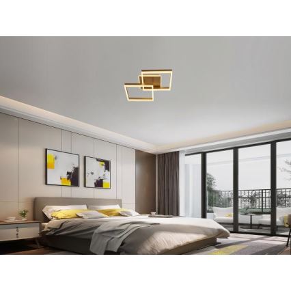 Plafonnier LED dimmable LED/80W/230V 3000-6500K + télécommande