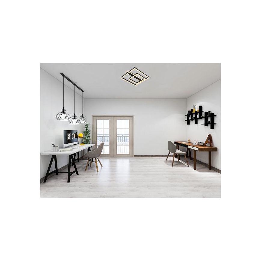 Plafonnier LED dimmable LED/95W/230V 3000-6500K + télécommande