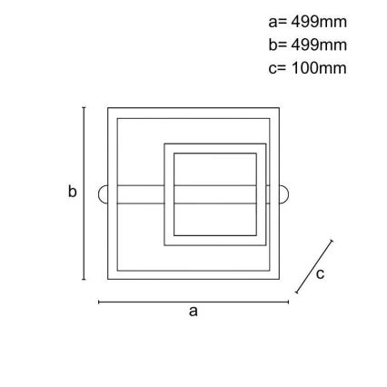 Plafonnier LED dimmable LED/95W/230V 3000-6500K + télécommande