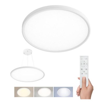 Plafonnier LED dimmable (montage en saillie ou en suspension) LED/40W/230V 3000-6500K + télécommande