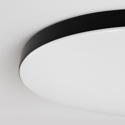 Plafonnier LED dimmable SIENA LED/80W/230V 3000-6000K Ø 75 cm noir + télécommande