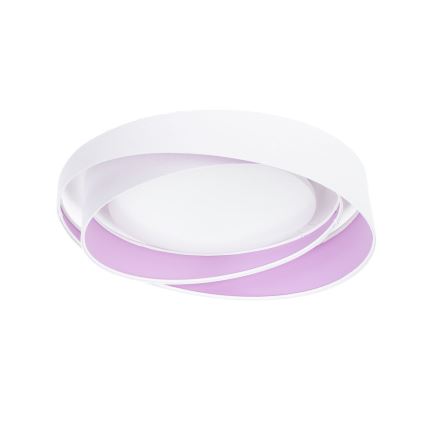 Plafonnier LED dimmable SMART GALAXY MODERN, 24 W, 230 V, 3000–6500 K, Ø 55 cm, blanc/violet + télécommande