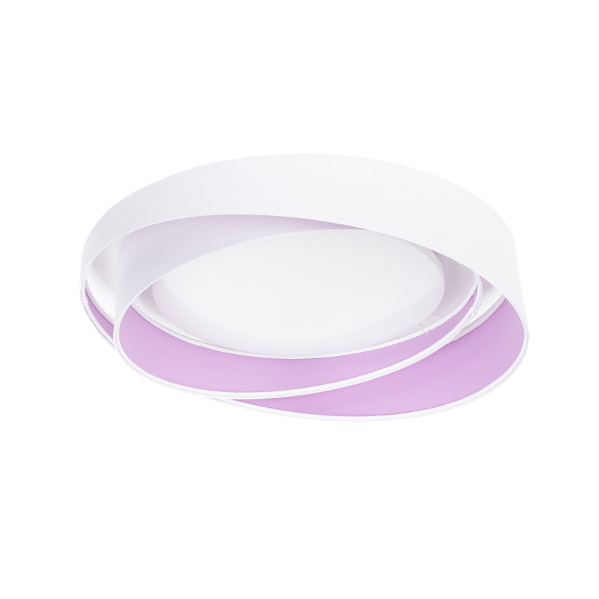 Plafonnier LED dimmable SMART GALAXY MODERN, 24 W, 230 V, 3000–6500 K, Ø 55 cm, blanc/violet + télécommande