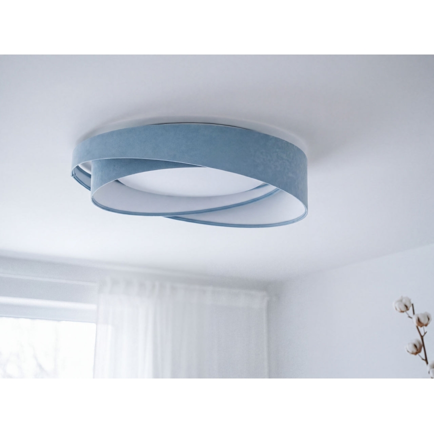 Plafonnier LED dimmable SMART GALAXY MODERN LED/24W/230V 3000-6500K Ø 55 cm bleu + télécommande