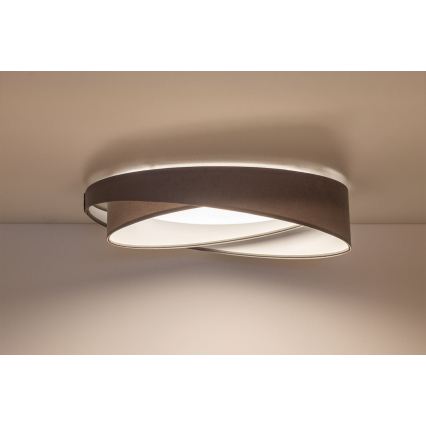 Plafonnier LED dimmable SMART GALAXY MODERN LED/24W/230V 3000-6500K Ø 55 cm gris/blanc + télécommande