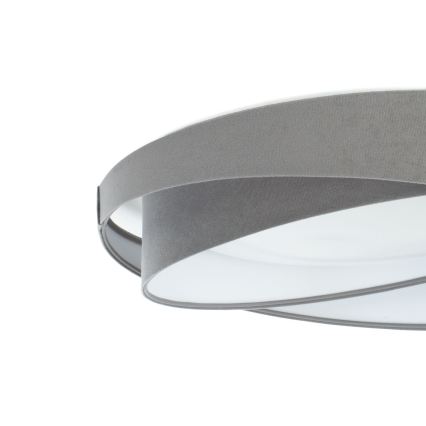 Plafonnier LED dimmable SMART GALAXY MODERN LED/24W/230V 3000-6500K Ø 55 cm gris/blanc + télécommande