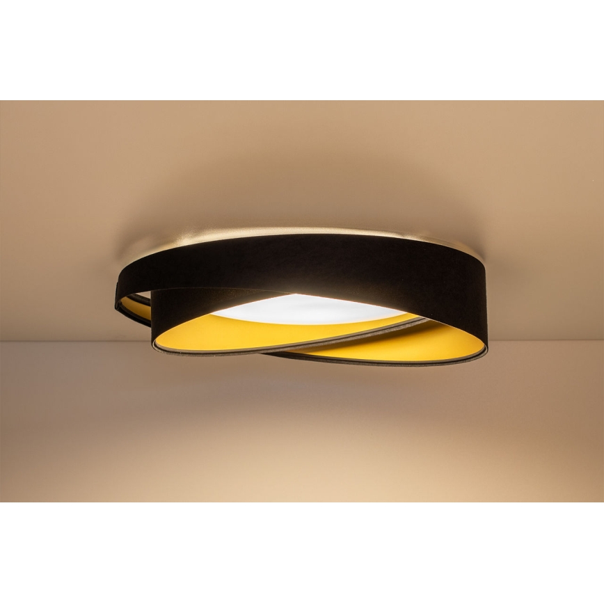Plafonnier LED dimmable SMART GALAXY MODERN LED/24W/230V 3000-6500K Ø 55 cm noir/doré + télécommande