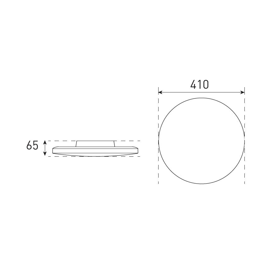 Plafonnier LED dimmable pour salle de bain VARIO NOVA LED/22/32W/230V 3000/4000/5700K Ø 41 cm IP44 noir