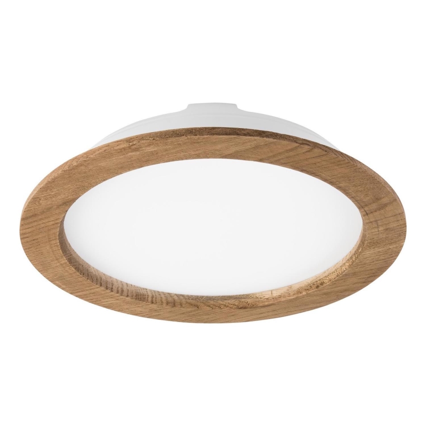 Plafonnier LED encastré WOODY SPOT LED/23,5W/230V 4000K noyer Ø 23,5 cm