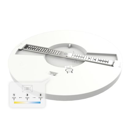 Plafonnier LED EVORA LED/18W/230V 3000/4000/6000K Ø 22,5 cm blanc