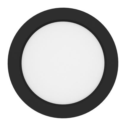 Plafonnier LED EVORA LED/6W/230V 3000/4000/6000K Ø 14 cm noir