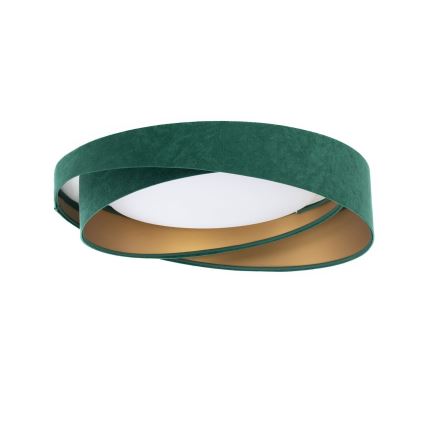 Plafonnier LED GALAXY MODERN 24W/230V, diamètre 55 cm, vert/doré
