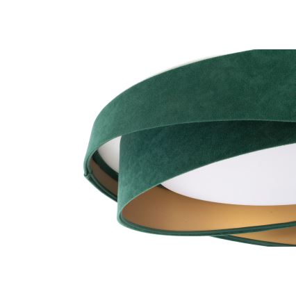 Plafonnier LED GALAXY MODERN 24W/230V, diamètre 55 cm, vert/doré