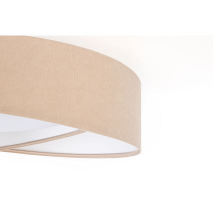 Plafonnier LED GALAXY MODERN LED/24W/230V Ø 55 cm beige/blanc