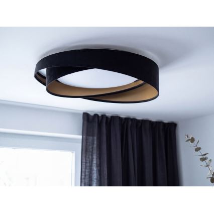 Plafonnier LED GALAXY MODERN LED/24W/230V Ø 55 cm noir/doré