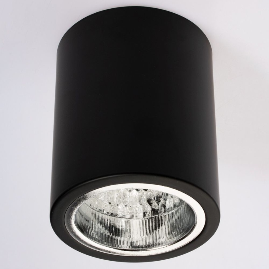 Plafonnier LED JUPITER 1xE27/6W/230V 120x98 mm noir