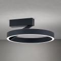 Plafonnier LED KOLK LED/40W/230V 2700/3000/4000K Ø 40 cm noir