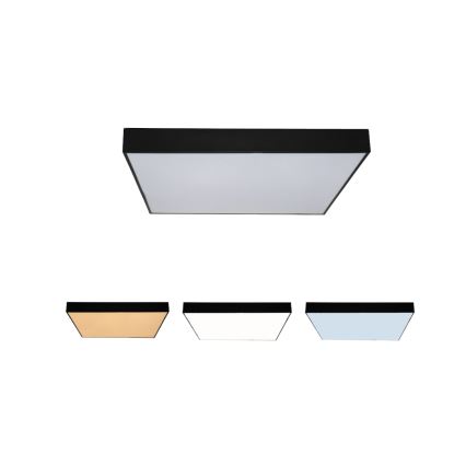 Plafonnier LED LED/215W/230V 3000/4000/6500K 80x80 cm noir
