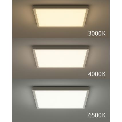 Plafonnier LED LED/24W/230V 3000/4000/6500K 30x30 cm blanc
