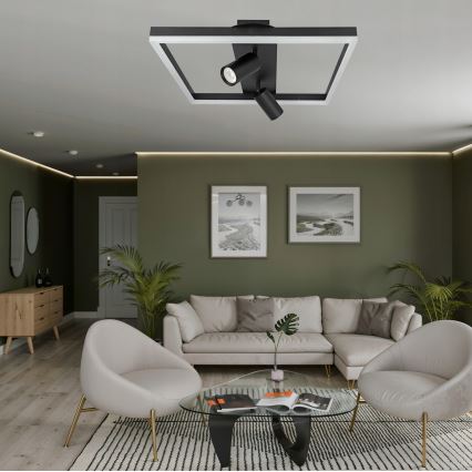 Plafonnier LED LED/38W/230V + 2xGU10/30W noir