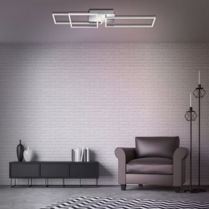 Plafonnier LED LED/42W/230V 3000K chrome mat