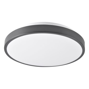 Plafonnier LED LIBRA 15W/230V 4000K Ø 29 cm noir