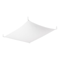 Plafonnier LED LUNA 2xG13/8,5W/230V 80x105 cm blanc