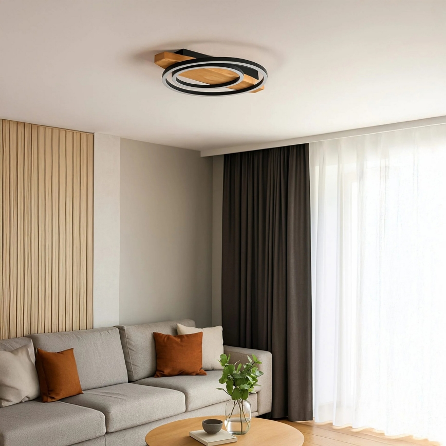 Plafonnier LED MELISA LED/28W/230V 30x40 cm en pin