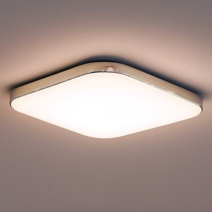 Plafonnier LED NEMO LED/36W/230V 50x50 cm chrome brillant