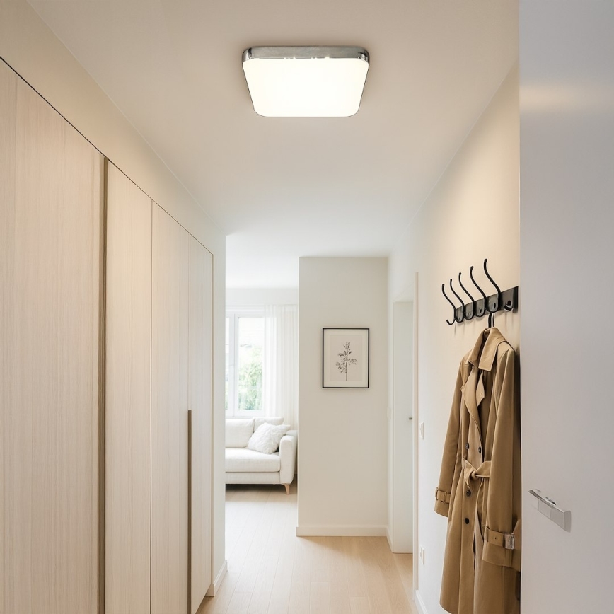 Plafonnier LED NEMO LED/36W/230V 50x50 cm chrome brillant