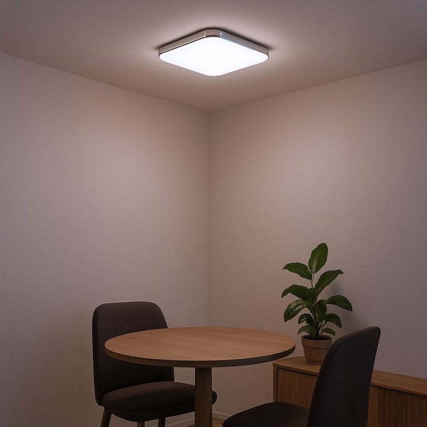 Plafonnier LED NEMO LED/36W/230V 50x50 cm chrome brillant