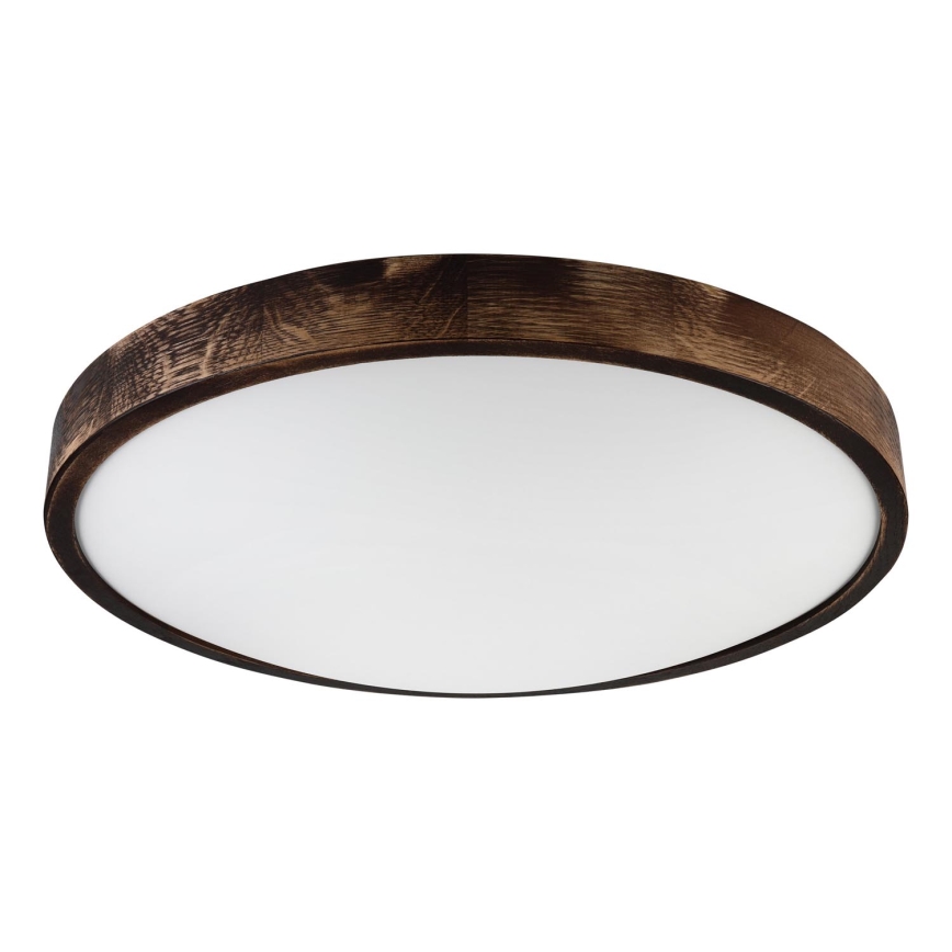 Plafonnier LED OAK SLIM LED/36W/230V 4000K Ø 47 cm chêne/brun foncé