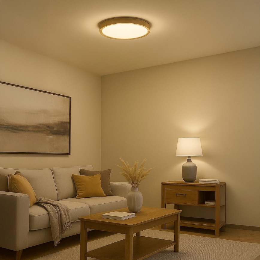 Plafonnier LED ORINOKO LED/36W/230V Ø 48 cm beige