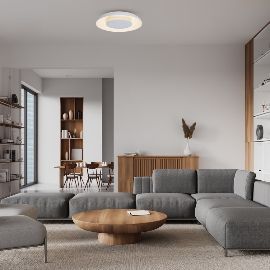 Plafonnier LED PIATTINO LED/30W/230V 3000/4000/6000K Ø 40 cm blanc