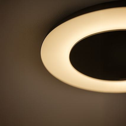 Plafonnier LED PIATTINO LED/30W/230V 3000/4000/6000K Ø 40 cm noir