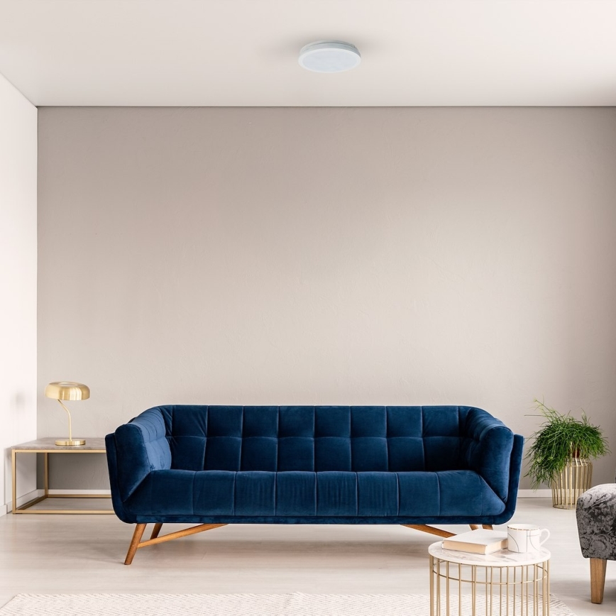 Plafonnier LED pour salle de bains MARLON, 36 W, 230 V, Ø 30 cm, IP54, blanc