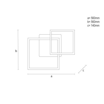 Plafonnier LED RGBW dimmable LED/75W/230V 3000-6500K + télécommande