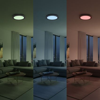 Plafonnier LED RGBW dimmable MELO LED/36W/230V 3000-6000K Ø 39 cm blanc + télécommande