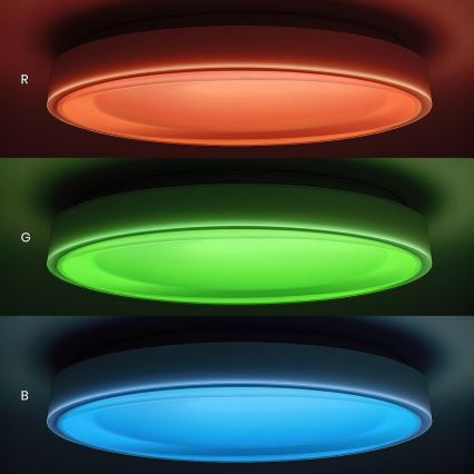Plafonnier LED RGBW dimmable MELO LED/36W/230V 3000-6000K Ø 39 cm blanc + télécommande