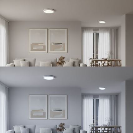 Plafonnier LED RGBW dimmable MELO LED/36W/230V 3000-6000K Ø 39 cm blanc + télécommande