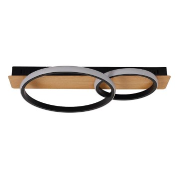 Plafonnier LED ROWENA LED/14W/230V noir/marron