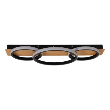 Plafonnier LED ROWENA LED/18W/230V noir/marron