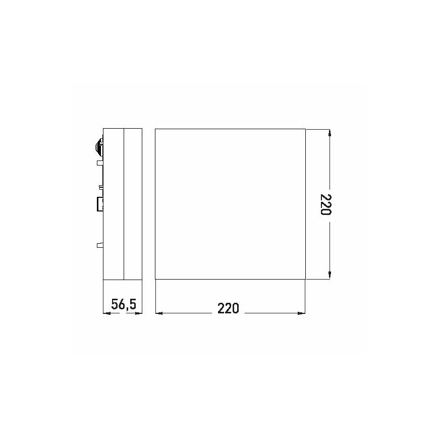 Plafonnier LED salle de bain LED/12W/230V 3000/4000/6000K 22x22 cm IP44