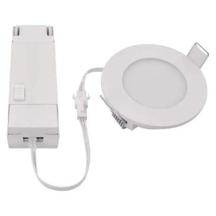 Plafonnier LED pour salle de bain LORI LED/4,5W/230V IP65 2700/4000K Ø 8,5 cm blanc