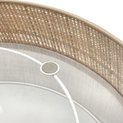 Plafonnier LED SIRJA BOHO/20W/230V/4000K Ø 35 cm beige/blanc
